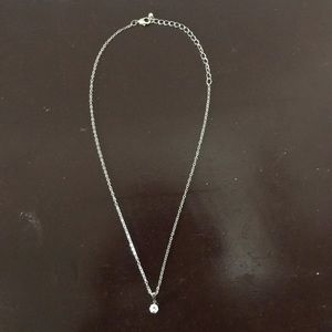 Round rhinestone necklace